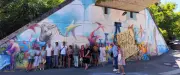 Fresque à Millau : 20 ans de jumelage avec Sagunto célébrés
