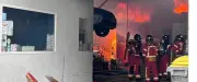 Incendie dans une carrosserie à Montpellier : 50 pompiers mobilisés