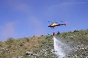 Incendie de végétation à Nice-Est, trois hélicoptères mobilisés