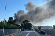 Incendie d'un hangar de 1000 m² à Fréjus, 48 pompiers mobilisés