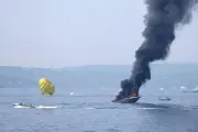 Incendie et naufrage d'une vedette de 12 mètres au large de Saint-Raphaël