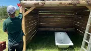 Journée à la Fermette LEX : nouvel abri pour les poneys