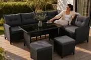 Juskys Manacor : salon jardin 7 places à 379,99€ aux soldes