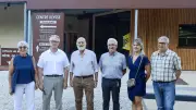 Kléber Mesquida en visite à Lamalou-les-Bains pour échanger sur les projets
