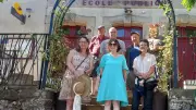 Le jury du concours des villages fleuris visite Montclar en Aveyron