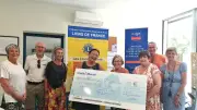 Lions Club Lunel remet 3000 € à la Ligue contre le cancer