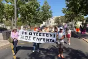 Manifestation à Draguignan contre les violences sexuelles faites aux enfants