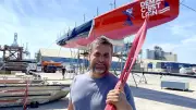 Nicolas Rouger au départ de la Route du Rhum 2026 après un grave accident