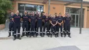 Pouzilhac : les pompiers du GIFF installés au cœur du village