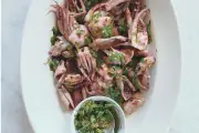 Recette ultra-simple d’encornets à la coriandre et citron vert
