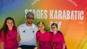 Rencontre avec Luka Karabatic pour trois jeunes handballeuses