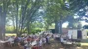 Repas champêtre du CCAS à Salindres avant la trêve estivale