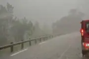 Route de la Tinée coupée après un éboulement entre Saint-Sauveur et Isola