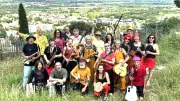 Soirée d'été à La Caunette : vins, gastronomie et fanfare