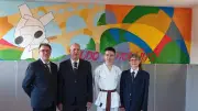 Thibault Molières, 15 ans, obtient sa ceinture noire de karaté