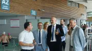 Thomas Ricard, sous-préfet, en visite aux thermes de Balaruc