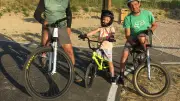 Un champion d'Occitanie teste le nouveau pumptrack de Fons