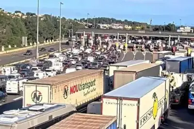A8 après Antibes : énorme bouchon jusqu'à Mandelieu après un accident