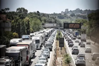 A8 : énorme bouchon entre Antibes et Nice ce vendredi