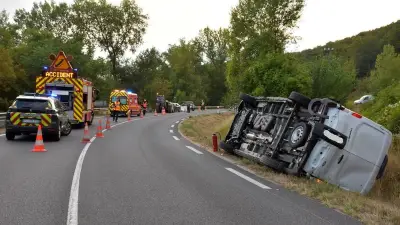 Accident sur la RD999 : deux blessés transportés à l'hôpital