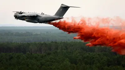 Airbus A400M : l'avion bombardier d'eau en action contre les incendies