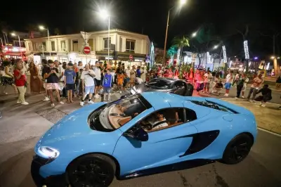 Burns et accélérations dangereuses perturbent la parade des supercars à Juan-les-Pins