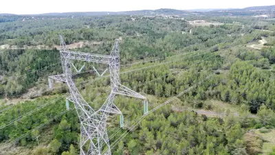 Drones à Pont-de-Montvert pour l'élagage des lignes électriques