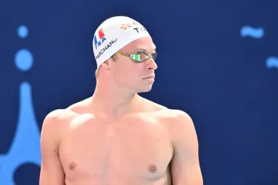 Euro de natation : relais français 4x200 m médaillé d'argent avec Marchand