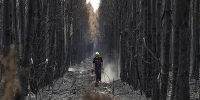 Feu du Gros Bessillon toujours actif, Gironde stable, trains reprennent