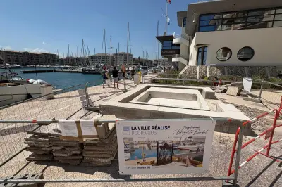 Fréjus : l'esplanade Brigitte-Bardot se dévoile, chantier en cours