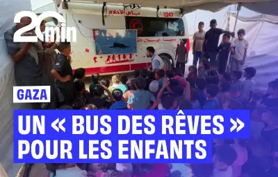 Gaza : une ambulance transformée en « Bus des rêves » pour les enfants