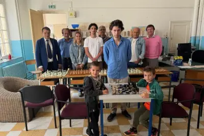 Maître d'échecs Alexandre Berthaut de retour à Villefranche-sur-Mer