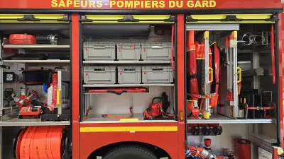 Nîmes : feu de poubelles sous les arches SNCF, huit pompiers mobilisés