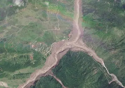 Népal : des images satellite révèlent l'ampleur des inondations