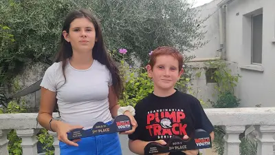 Pump track : Amalia et Thibault brillent aux Mondiaux juniors