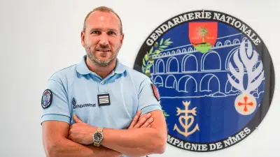 Raphaël Colin, nouveau commandant de la compagnie de gendarmerie de Nîmes