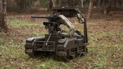 Robot terrestre ukrainien Droid TW-12.7 : 20 soldats russes éliminés