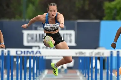 Sacha Alessandrini 6e du 100m haies aux Europe de Birmingham