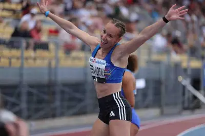 Sacha Alessandrini en finale du 100 m haies aux Europe