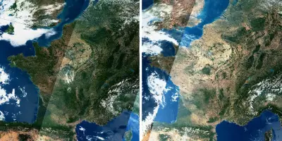 Sécheresse en France : les images satellites révèlent l'ampleur