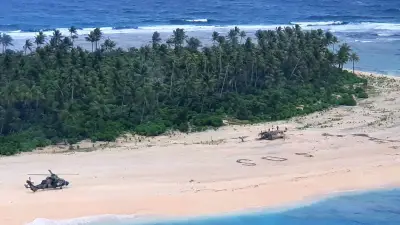SOS dans le sable : sauvetage héroïque de trois marins en Micronésie