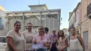 Ana’zelle Solidaire reçoit 600 € des commerçants de Poussan pour le Népal