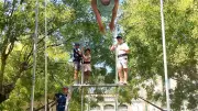 Cirque au Bousquet-d'Orb : 34 enfants initiés au trapèze volant