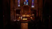 Concert de musique celtique du trio Ceiltika à l'église d'Aiguèze