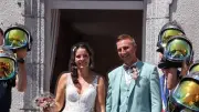 Deux mariages célébrés à Aumont-Aubrac le 1er août