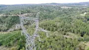 Drones à Pont-de-Montvert pour l'élagage des lignes électriques