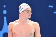 Euro de natation : relais français 4x200 m médaillé d'argent avec Marchand