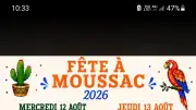 Fête votive de Moussac : programme du 12 au 16 août