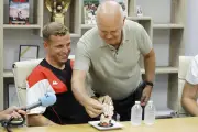 Gauthier Hein, nouvelle recrue de l'OGC Nice, présenté à la presse