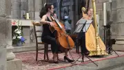 Harpe et violoncelle : un concert nocturne à Langogne